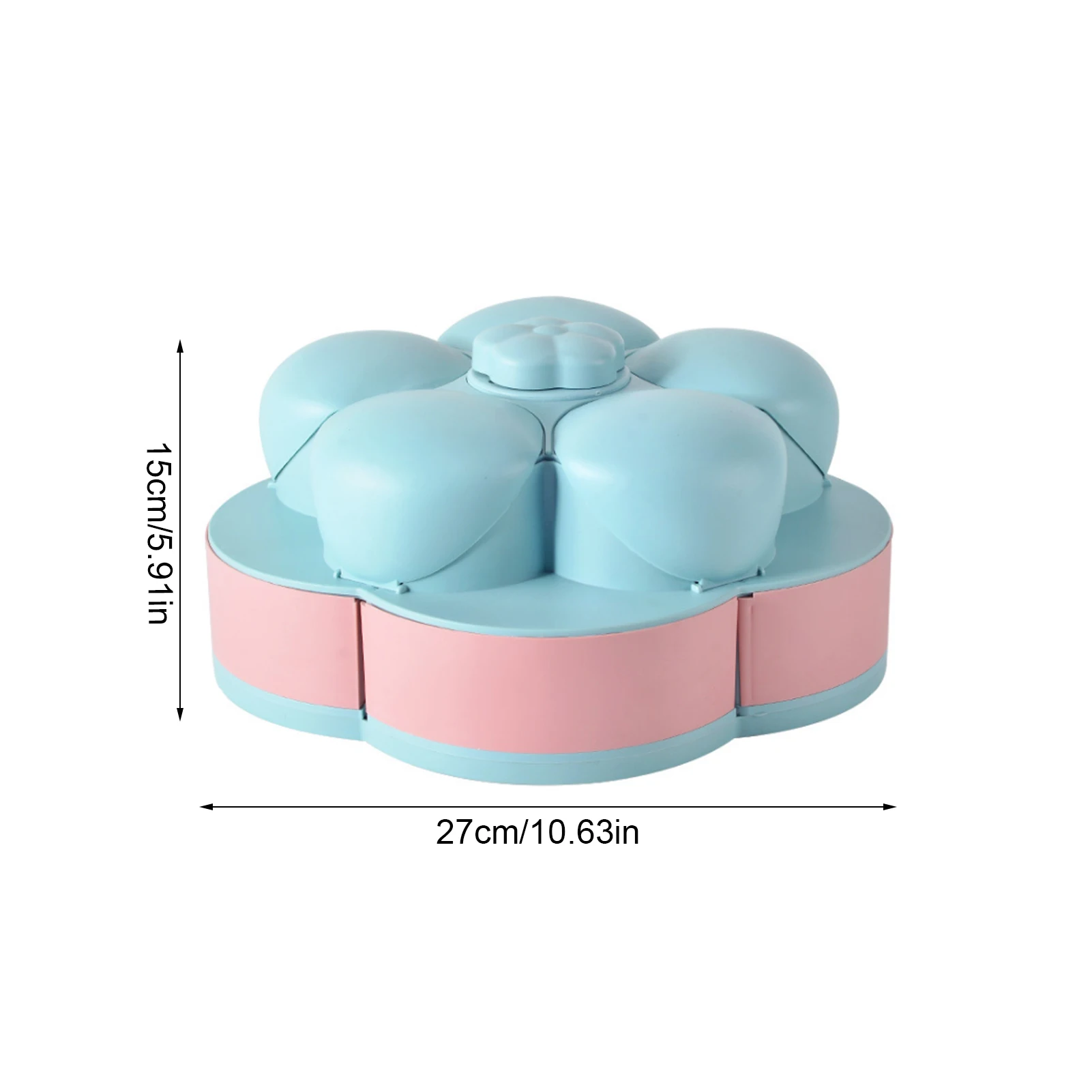 

Double-layer rotating fruit tray household sugar box, a must-have artifact for family gatherings, convenient and easy to use