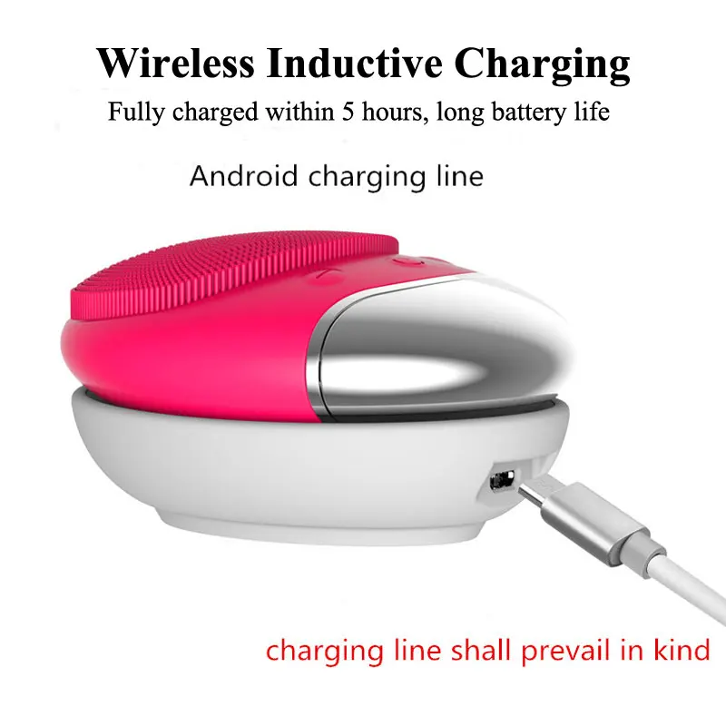 Электрическое очищающее средство для лица с бамбуковым углем Очищающая щетка