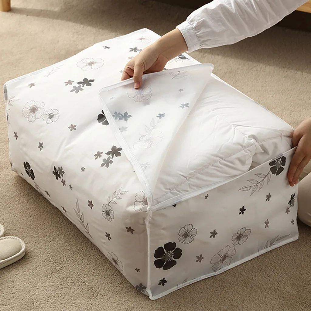 

2021 home decor Foldable Storage Bag Clothes Blanket Quilt Closet Sweater Organizer Box Pouches