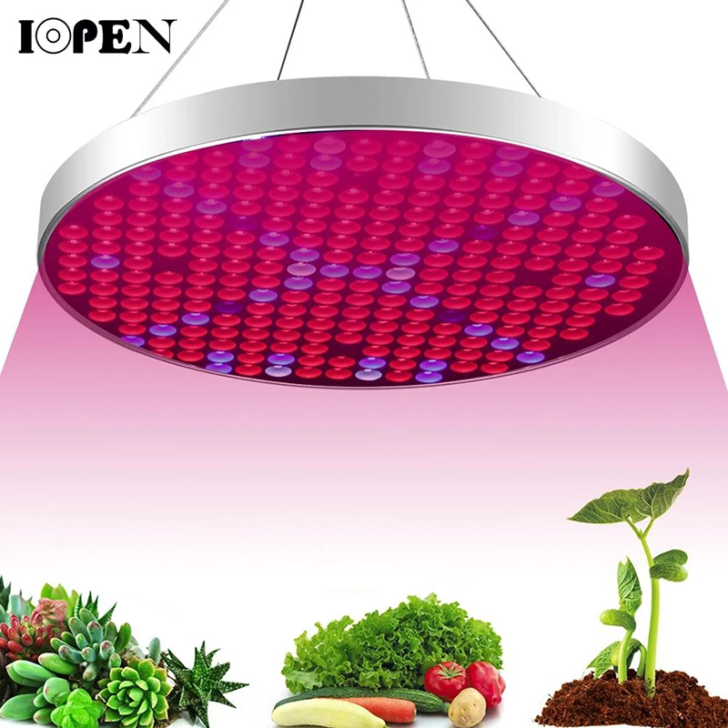 IOPEN UFO Полноспектральная светодиодная растительная лампа мощностью 50 Вт для выращивания растений внутри помещения, цветов, сеянцев, фитолампа для теплицы и шатра.