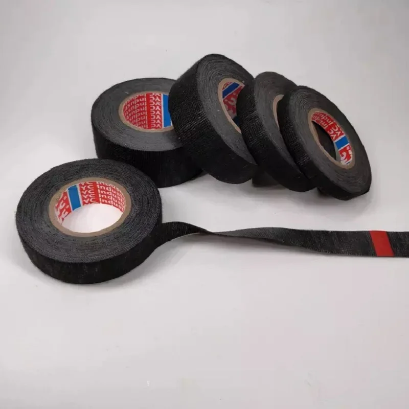 1 шт. 15 м Автомобильная термостойкая бархатная лента для проводов черная