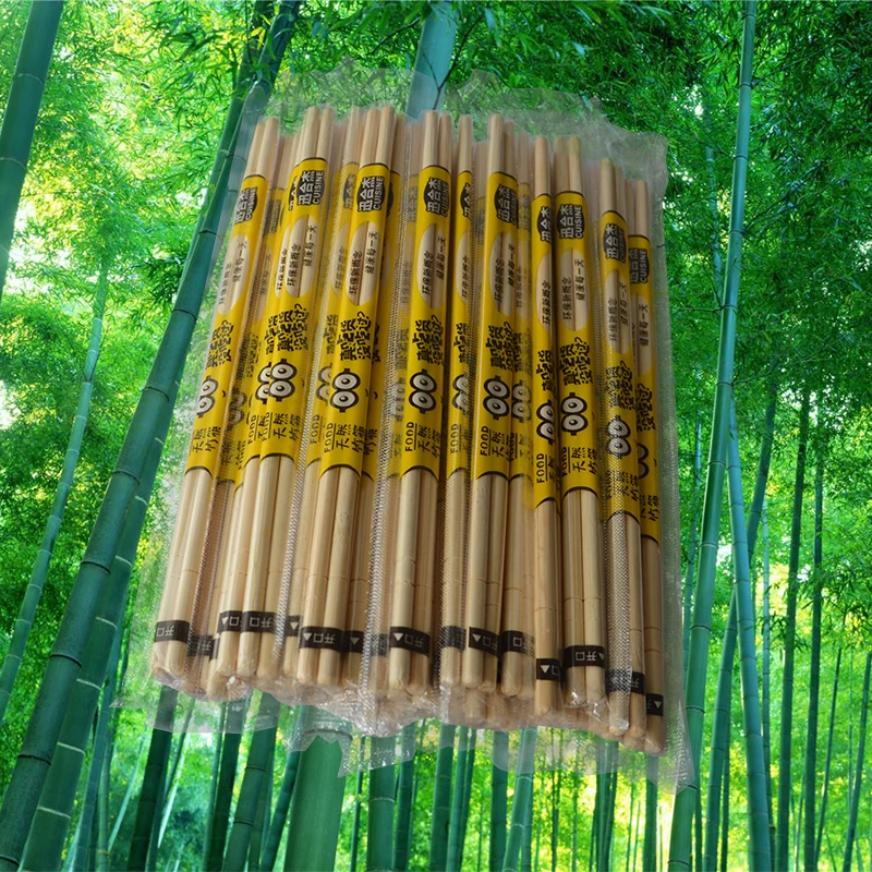 

45 Pairs/90Pcs Chinese Disposable Bamboo Chopsticks In Bulk 19.8CM Restaurant Independent Packaging Sticks Kitchen Accessories