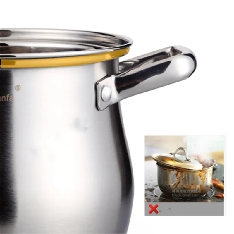 Кастрюля для супа из нержавеющей стали пищевых продуктов утолщенная композитная
