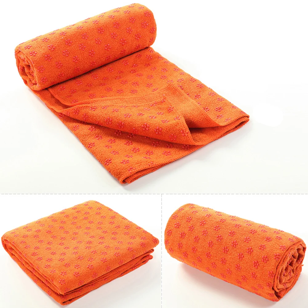 Нескользящий коврик для йоги полотенце занятий спортом фитнесом пилатеса