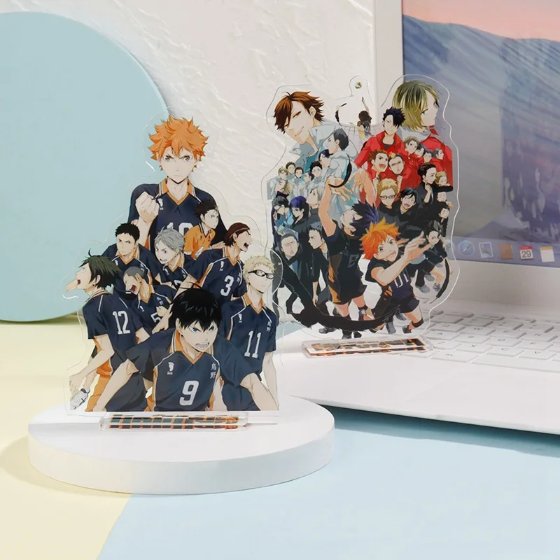 

1Pcs/Set Cool Japanese Anime Haikyuu!! Acrylic Stand Figure Model Plate Holder Cake Topper Toys Desktop Decor for Kids Boy Gift