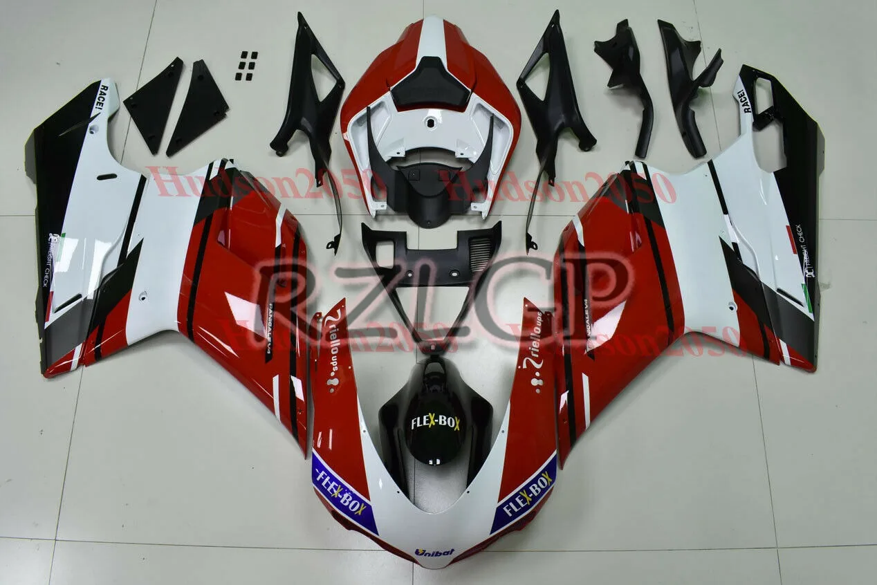 

Injection New ABS Motorcycle Fairings Kit Fit for Ducati 848 evo 1098 1198 1098 2007 2008 2009 2010 2011 2012 red white
