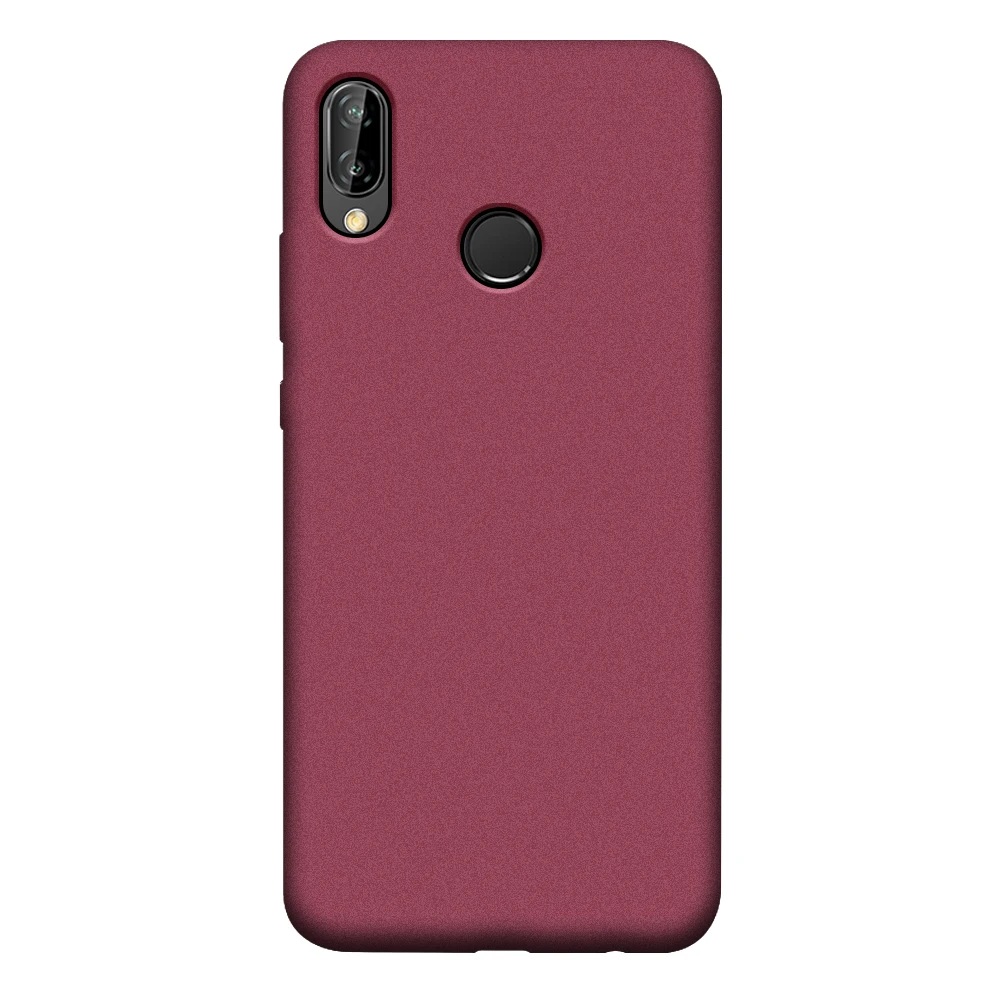 Силиконовый мягкий ТПУ матовый чехол для huawei P20 P10 Lite P20 Pro P30 P9 P8 Lite P Smart Nova 2 Plus 2i 2s чехол для сотового телефона - Цвет: Wine Red Case