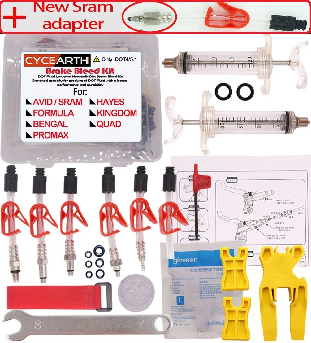 Set A-pro Велосипедный диск для прокачки тормозов набор инструментов для AVID SRAM DODE код JUICY ELIXIR Edge Guide HOPE BNGAL HAYES J3 J5 J7 Formula DOT Oil - Цвет: Set A-pro