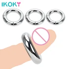 IKOKY 5 размер сверхмощный мужской магнитный шарик секс-игрушки для мужчин Задержка эякуляции Растяжитель мошонки металлический пенис кольцо на член