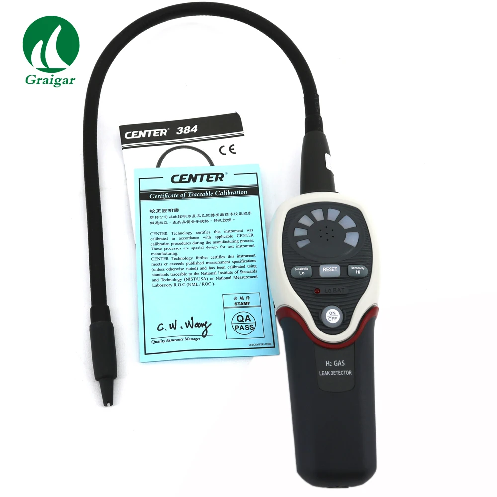 

CENTER 384 Track Gas Leak Detector 5% Hydrogen (H2) + 95% Nitrogen (N)
