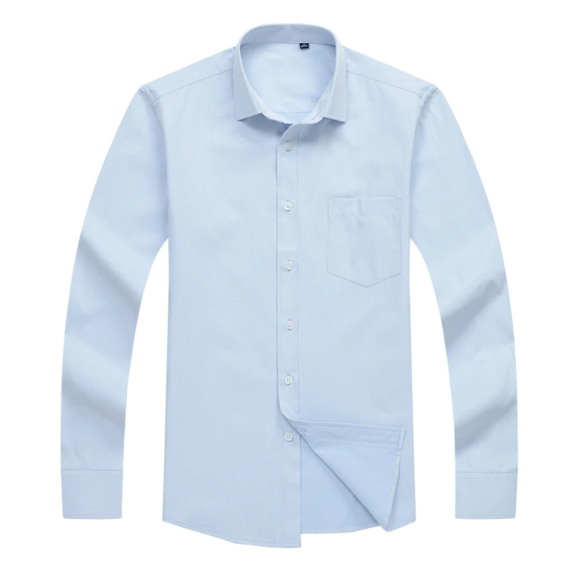 Брендовые мужские рубашки размера плюс Весна Slim Fit Мужские с длинным рукавом