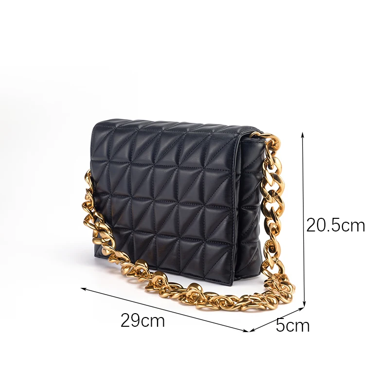 

2021 Fashion Exquisite Shopping Bag Retro Casual Women Totes Shoulder Bags Female Leather Solid Color Chain Handbag for Women