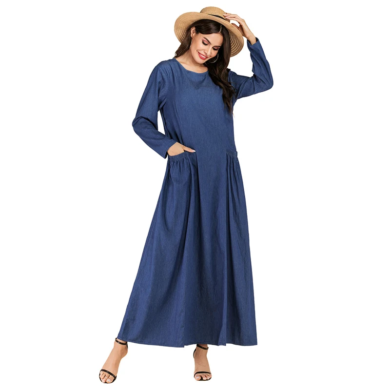 Новинка мусульманское платье абайя Дубай мусульманская одежда турецкий кафтан