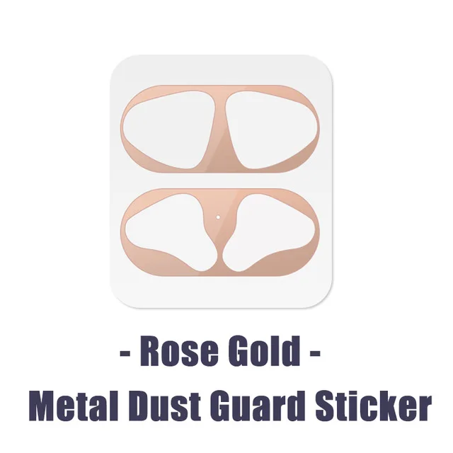 Dust Guard sticker Роскошный мягкий силиконовый чехол для наушников с 3D изображением короля льва Simba для Apple Airpods 1/2, беспроводной Чехол для наушников с Bluetooth - Цвет: Dust Guard sticker