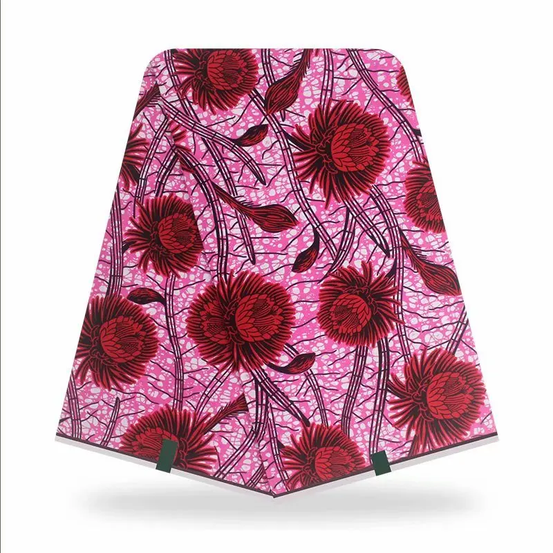 

New 100% Cotton Original Real Wax Ankara Fabric 2021 African Print Fabric For Wedding Dress Tissue African Fabric Wax Fabric