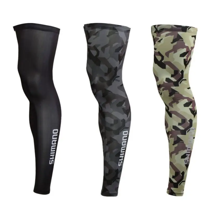 

Summer SHIMA Comfortable Leg Guard Camouflage Ice Silk Leg Cover Fishing Leg Sleeve Anti-UV Cool Outdoor Sports Leggings