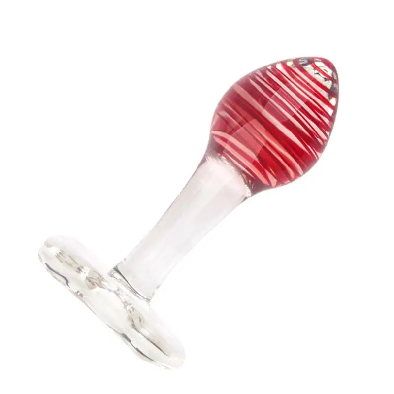 Стеклянная Анальная пробка стимулятор массажер для ягодиц удовольствие