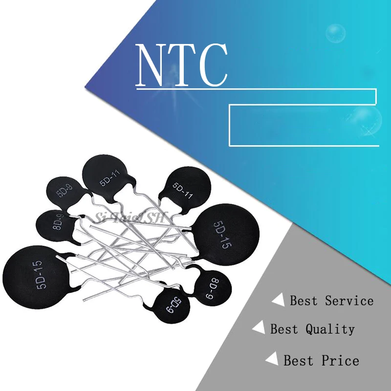 Терморезистор NTC 5D 11 10D 9 47D 15 20 13 8D 7 MF11 103 33D 12 20D 10 шт.|Резисторы| |