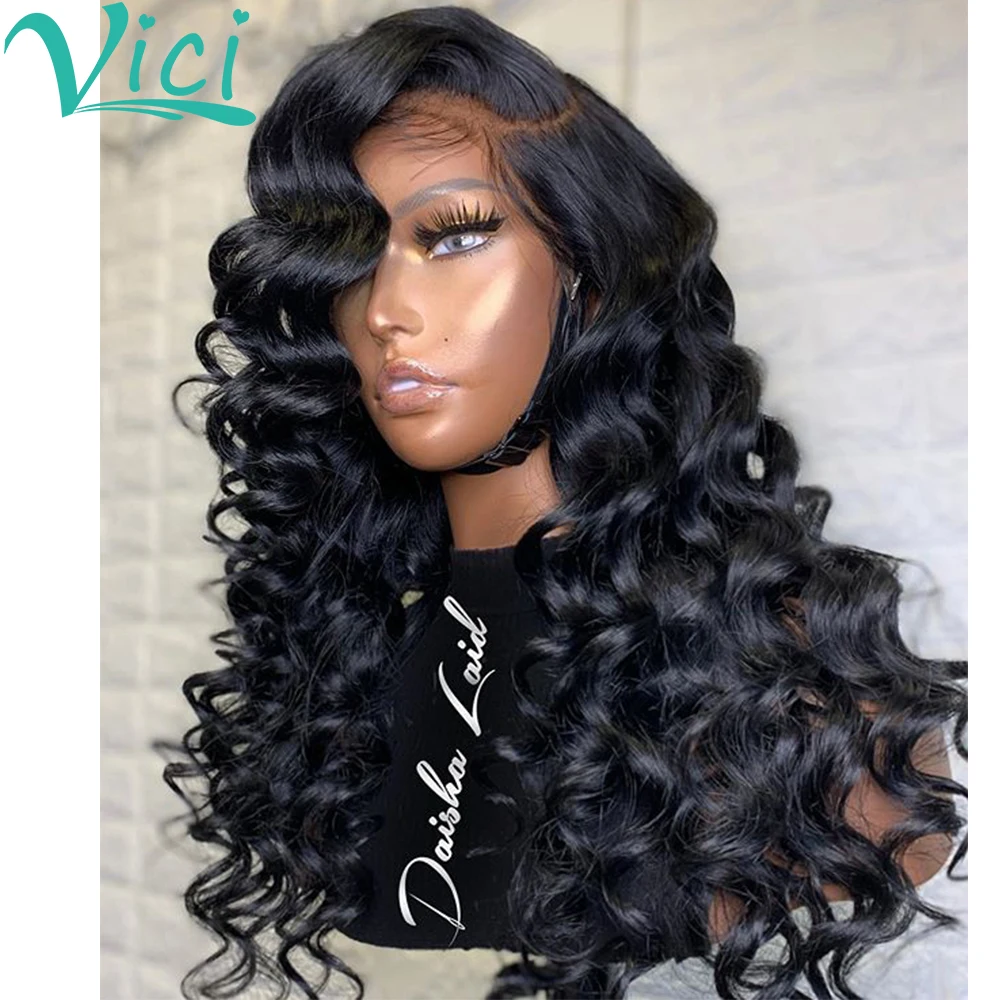 Парик с фронтальным кружевом на 360 градусов свободная глубокая волна парик без