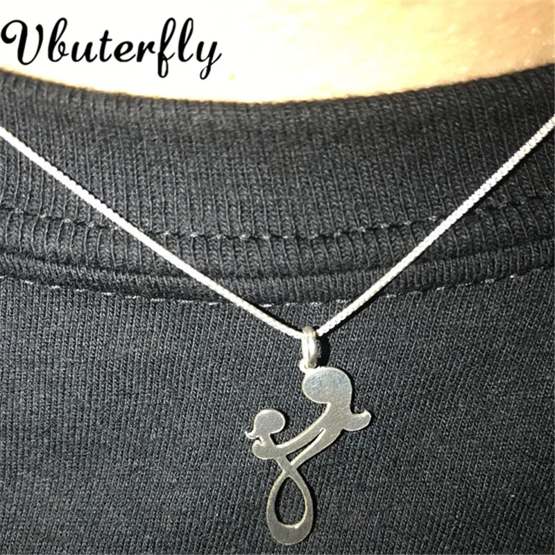 

Stainless Steel Mother and Child Necklace in Gold Color Mother's Day Gift Mom Baby Pendant Necklace Family Jewelry KLK39J5-4FC