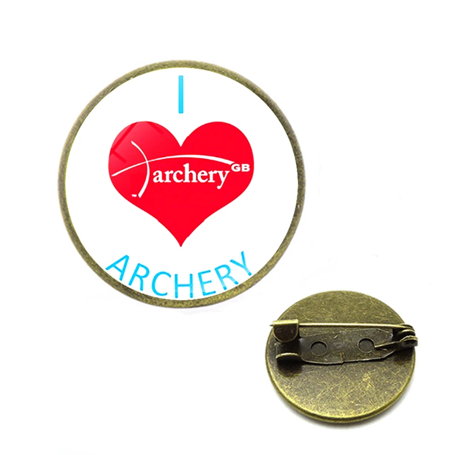 Я люблю броши посвященные стрельбе из лука простые трендовые мужские и женские