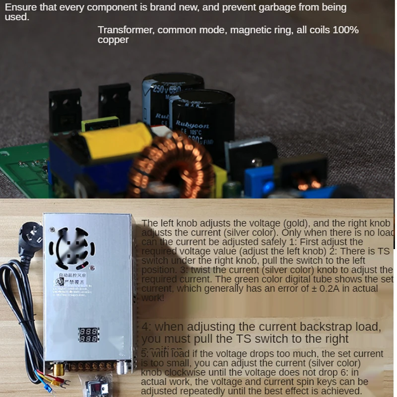 480W switching power supply 12V 24V 36V 48V 60V 80v 110V 220v 96V 144V With Digital Display Power Supply CC/CV adjustable | Электроника