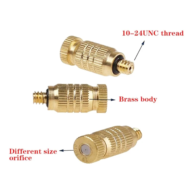 Латунная запотевающая насадка 10 упаковок для распыления высокого давления