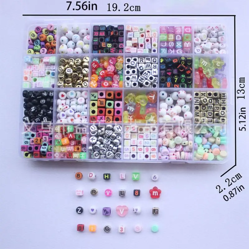 

2021 New 1200Pcs Multi Candy Colored Acrylic Alphabet Letter Beads Cube for Name Bracelets Necklaces DIY Crafts Jewelry Making