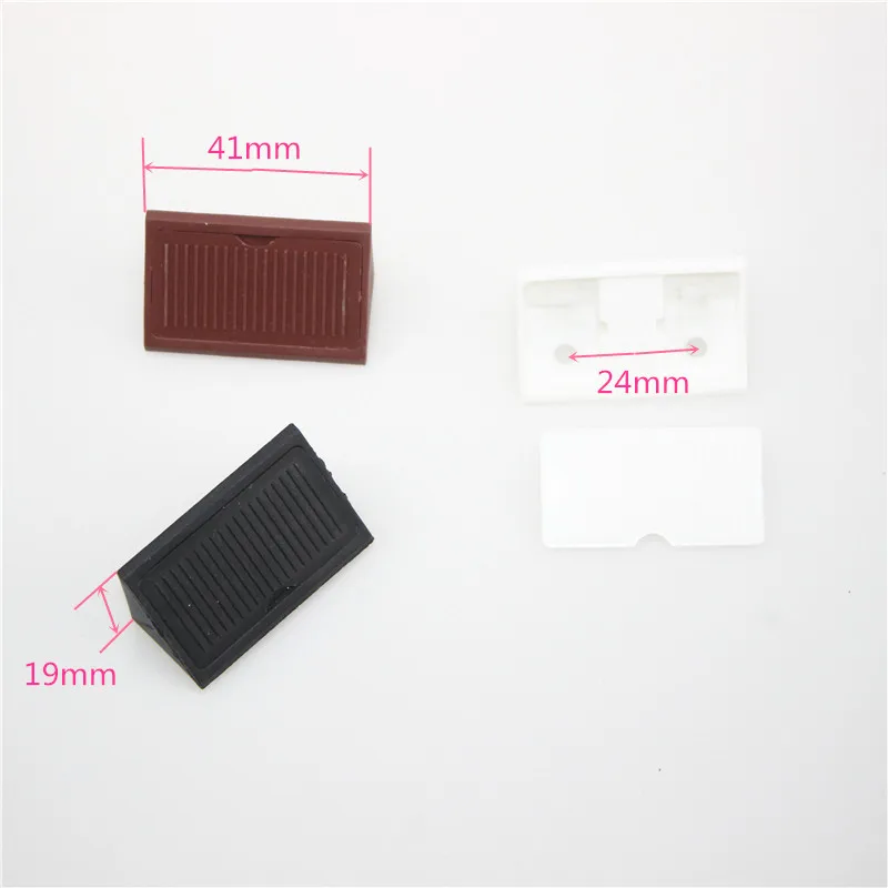 20 шт нейлон Пластик утолщенной угловых кронштейнов под прямым углом 90 градусов