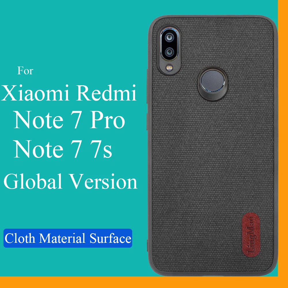 Противоударный чехол для телефона Xiaomi Redmi Note 5 Global Version тканевый мягкий на заднюю
