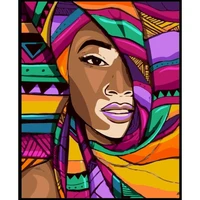 gatyztory frame abstract women diy painting by numbers modern wall art canvas painting hand painted gift for living room 6075cm