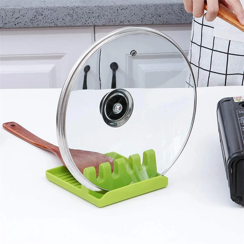 

Hot Cooking Utensil Rest Kitchen Organizer and Storage with Drip Pad Kitchen Cooking Utensils Drain Rack Kitchen Accessories