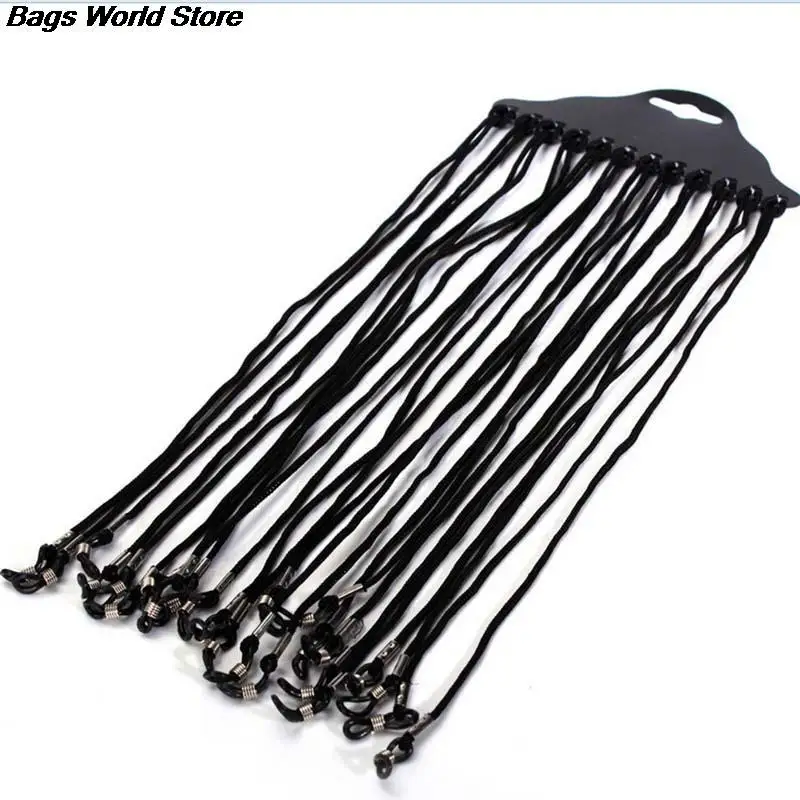 NEW 12pcs/lot Adjustable Neck Cord Strap String Landyard Holder For Eyeglass Glasses Sunglasses Black Color | Аксессуары для