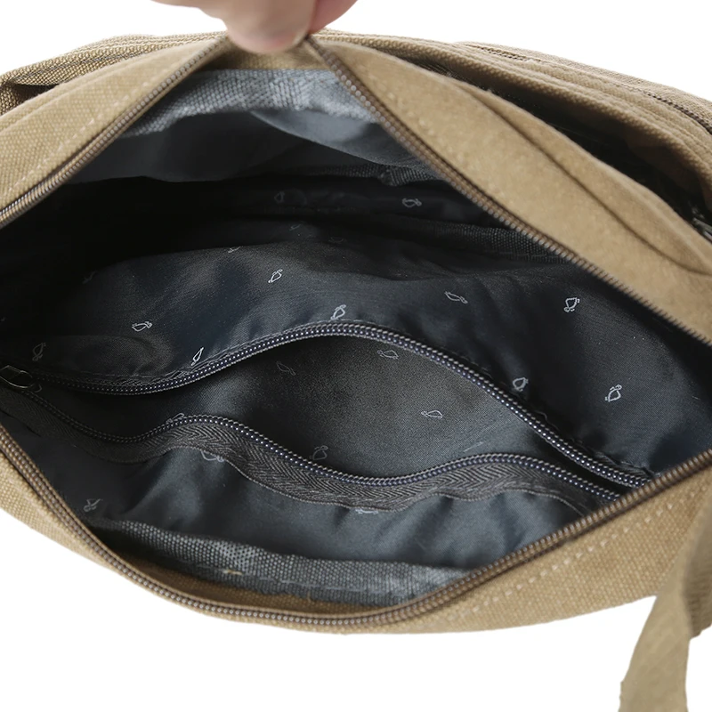 

Durable Canvas Men's Handbag Shoulder Bag High Quality Fabric Messenger Bag Purse Fashion Elegant Luxury Bags Designer Men's Bag