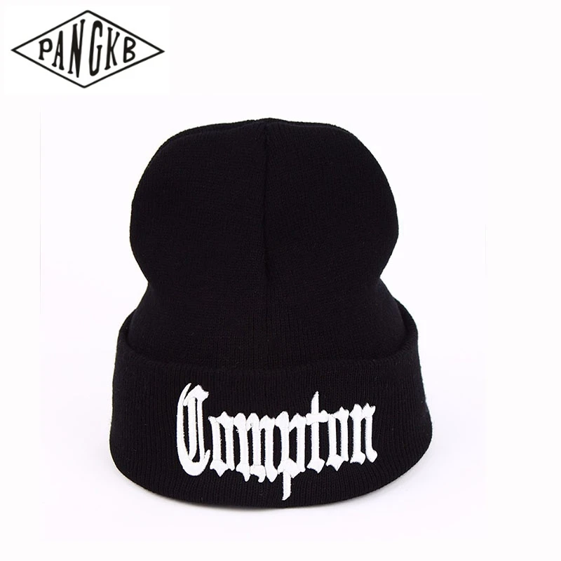 Облегающая шапка PANGKB от бренда COMPTON осенне зимняя мягкая теплая вязаная из