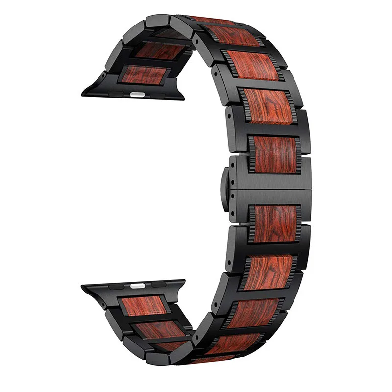 Ремешок для Apple Watch iWatch Series 4 3 2 1 сменный деревянный браслет 38/40 мм 42/44 мм|Ремешки