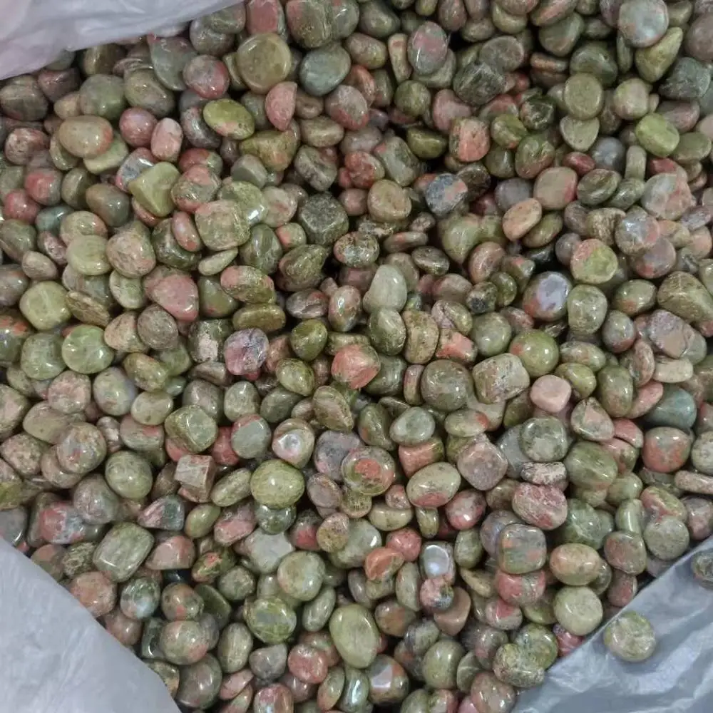 Бесплатная доставка! Оптовая продажа высокого качества 100 грамм 5 ~ 9 мм Unakite