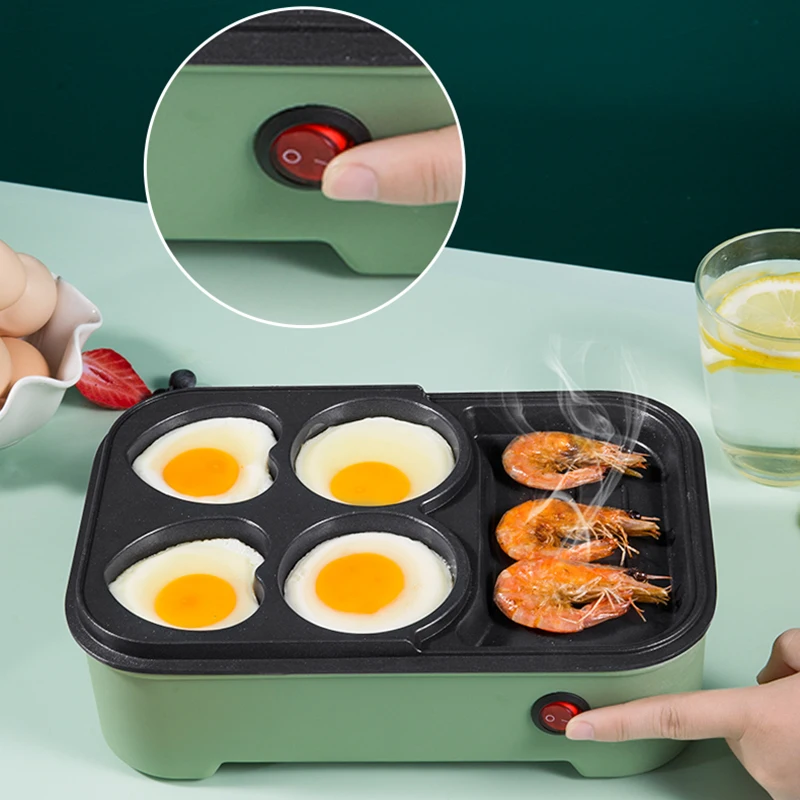 

1360W Electric Eggs Roasted Hamburger Machine Mini Pie Pancake Baking Fried Egg Omelette Frying Pan Breakfast Maker Multicooker