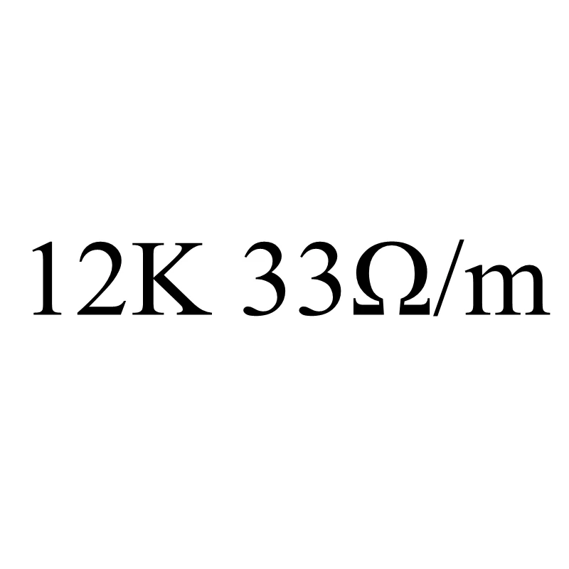 12K 33ohm 12V~ 220V 9ohm~ 510ohm Силиконовый нагревательный кабель из углеродного волокна инфракрасный, проходящий под полом нагреватель Электрический провод теплая горячая линия домашняя напольная система - Цвет: 12K 33ohm