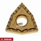 10 шт. DESKAR WNMG080404 WNMG080408 CQ WNMG08040408RL-S LF9018 токарных инструментов ЧПУ Токарный карбид Вставки для обработки Сталь