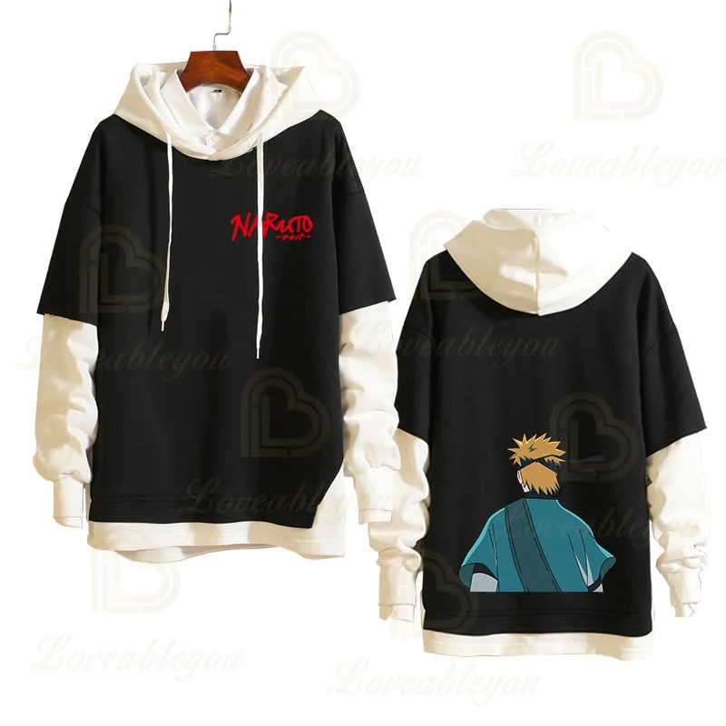 

2020 Hot Anime Sweatshirts Cosplay Costume Hoodies 3D Classic Men Women Hoodie Clothing Fake Hip Hop Two Piece