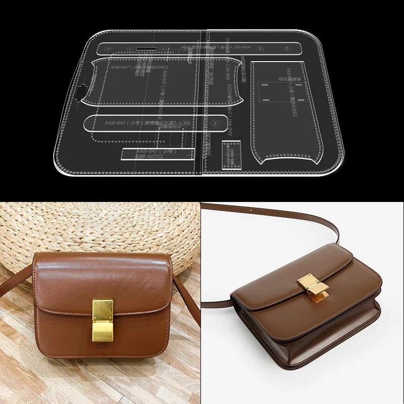 1 Набор из смолы АБС ручная работа сделай сам шаблон Crossbody сумка кожа для