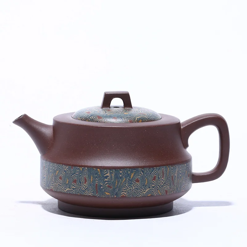 

Yixing purple clay teapot famous handmade tea set gift