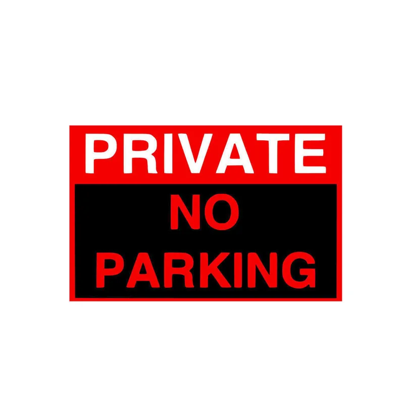 

Funny PRIVATE NO PARKING Car Sticker Waterproof Sunscreen Reflective Anti-UV Fashion Decal Pvc 13.4CM X 8.6CM