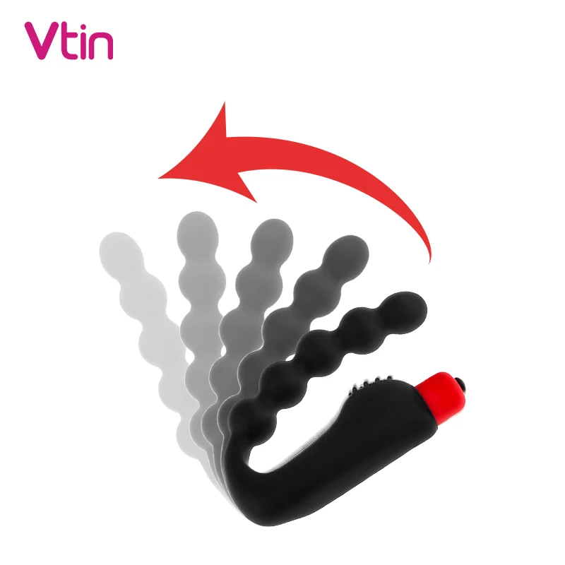 Вибратор-фаллоимитатор анальная пробка с вибратором массажер простаты для