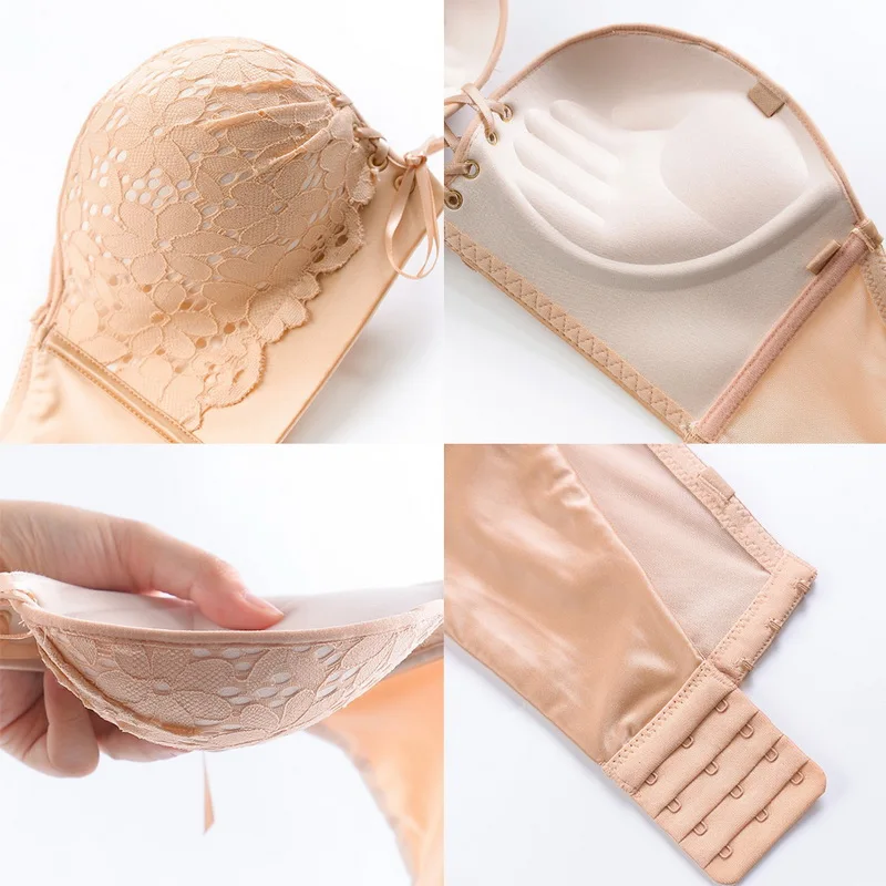 Vertvie женский кружевной бюстгальтер без бретелек официальное женское платье