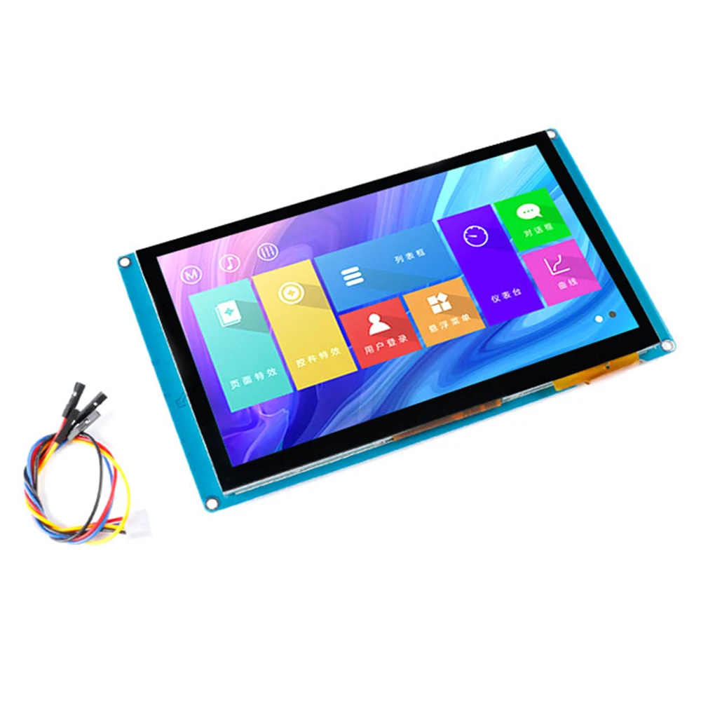 

7 inch HMI Serial smart screen capacitive touch LCD display TJC8048X370_011C X series