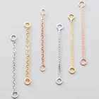 Цепочка для сережек сделай сам из стерлингового серебра 925 пробы, 304050 мм, 2 шт.лот