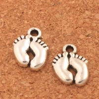 feet spacer charm beads 300pcs zinc alloy pendants alloy jewelry diy l558 14x1 3mm