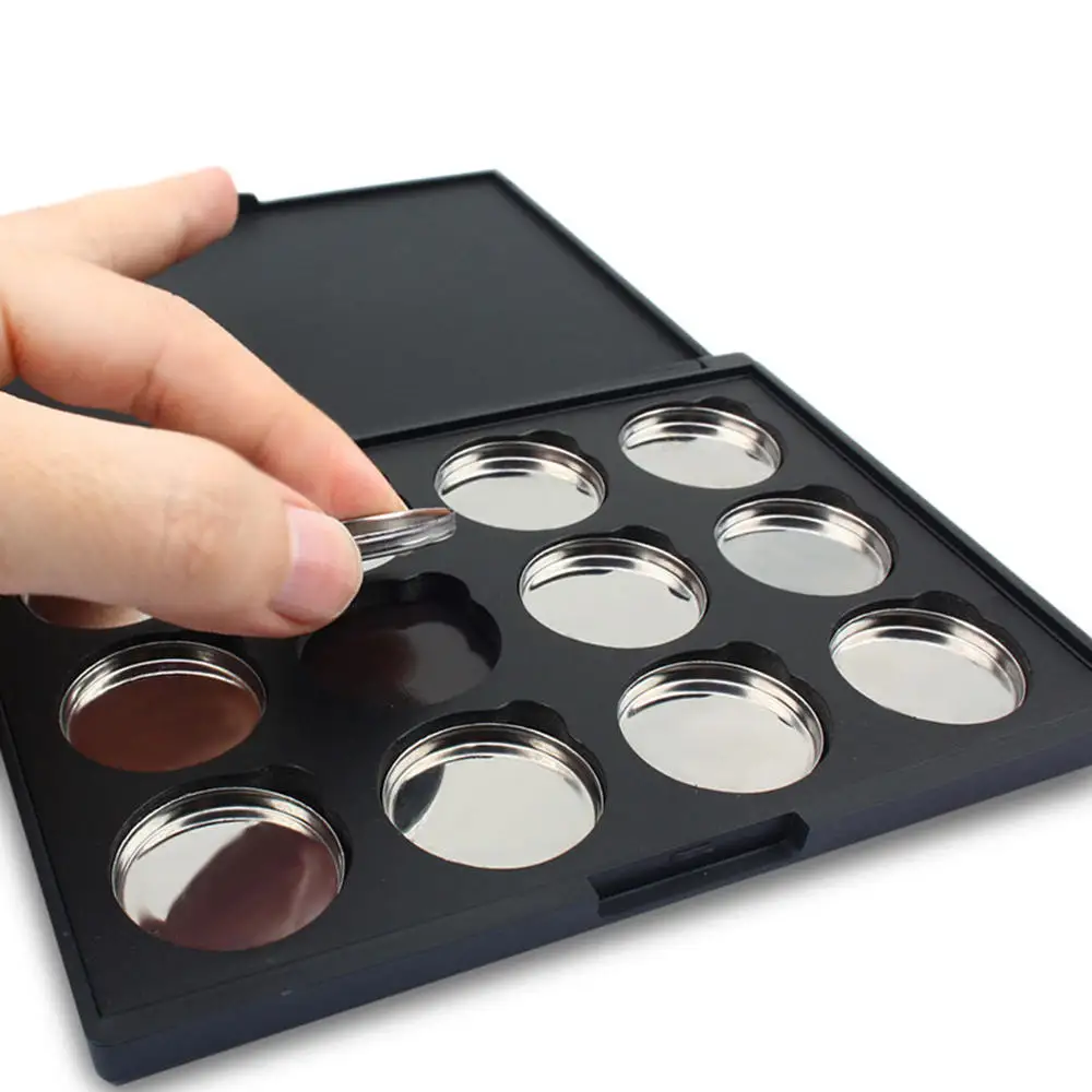 

Fashionable And Free Collocation Takes Magnet Eye Shadow Box Set 12 Color Magnet Empty Dish Cosmetics Empty Plates